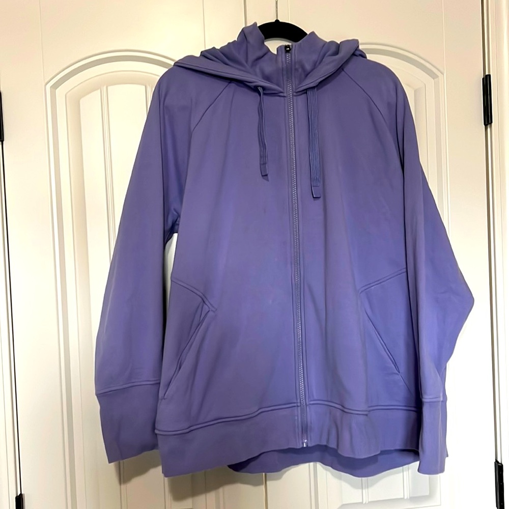 Athleta Triumph Hoodie 3x purplish Blue